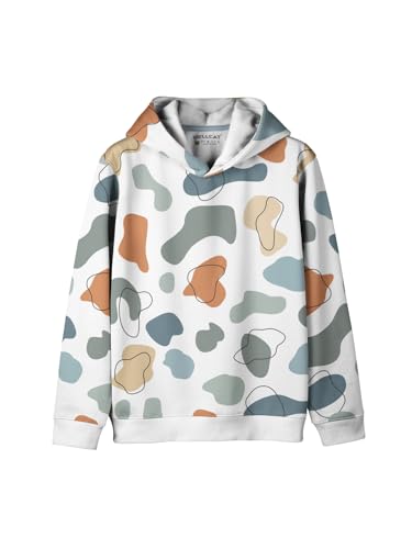 Image of HELLCAT Trendy Printed Cotton Blend Hoodie Sweatshirt for Boys