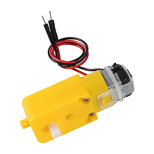 6PCS TT Motor DC Electric Gear Motor DC 3V-6V Prewired Gear Motor Dual Shaft Intelligent Car Chassis for DIY Smart Car Robot Aircraft Toys/Robotic Body/Four-Wheel Drive Toy Car