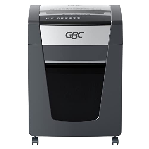 Gbc Paper Shredder, 20 Sheet Capacity, Micro-Cut, P-4 Level Security, Anti-Jam, Momentum X20-07 (Wsm177001) #TOP14