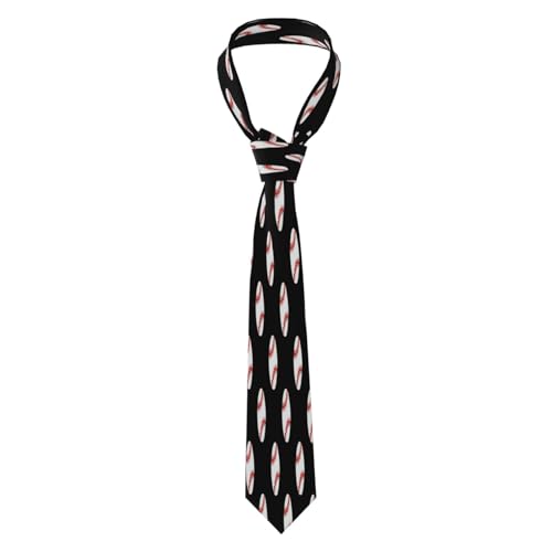 Baseball Men'S Classic Silk Smooth Tie, Suitable For Pairing With Formal Occasions