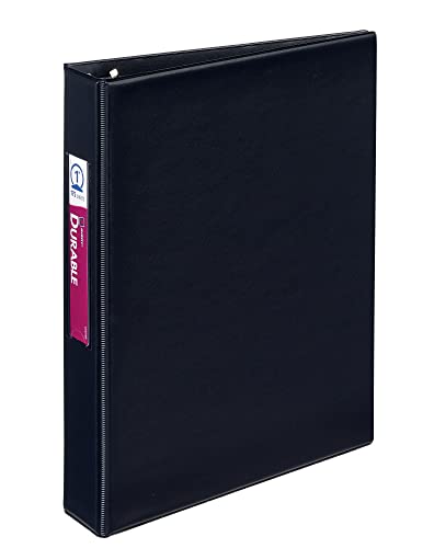Mini classeur 2,5 cm Avery pour feuilles 14,9x21,6 cm avec porte-étiquettes en lot de 6