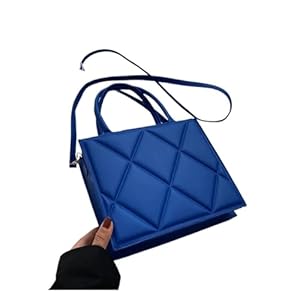 LIUHLFSR Leder Umhängetasche Klappe Handtasche Blau