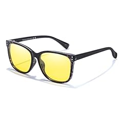 A04 Blackfloral / Yellow Night Vision Glasses