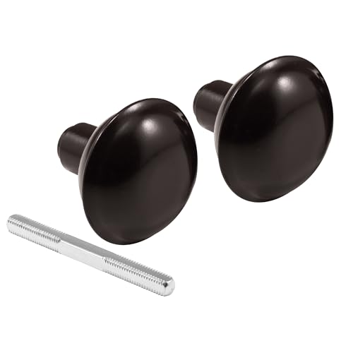 Prime-Line E 2499 Solid Brass Vintage Door Knob Spindle Set, 2-1/4 In. Outside Diameter, Bronze (Single Pack)