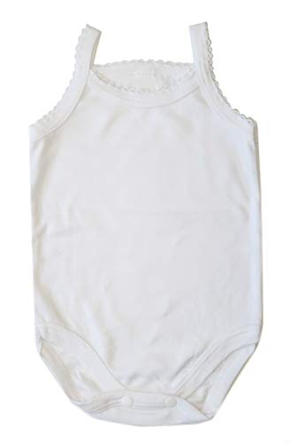 B-One Kids Baby Girls' Camisole Bodysuit 100% Cotton Super Soft 4-Pack thumb #1