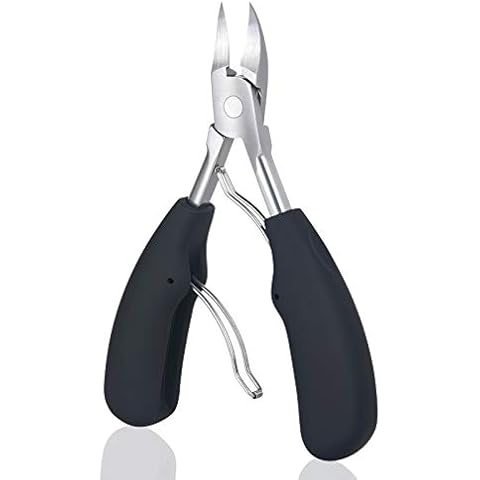 URAQT Nagelzange, Profi Nagelschere Nagelknipser für Dicken und Eingewachsenen Fußnägel und Fingernägel, Nagelzangen aus Edelstahl mit Rutschfestem Griff Cover