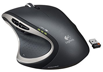 Logitech Laser Tracking Performance MX 2 4 GHz Wireless Receiver Mouse Black