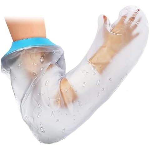 Cast Covers for Shower Arm Adult Waterproof Long full Protector Cover Soft Comfortable Watertight Seal to Keep Wounds Dry Bath Bandage Broken Hand,Wrist,Finger,Elbow Reusable Durable Cover