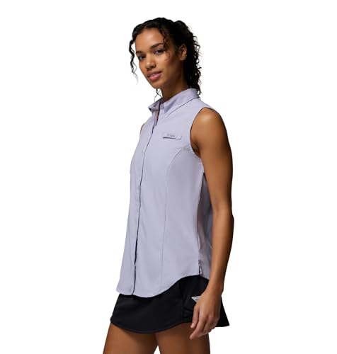 Columbia Women's PFG Tamiami Sleeveless Summer Shirt, Twilight, 3X – Ansicht 4