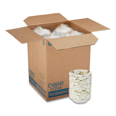 Dixie Ultra SX12PATH Pathways Heavy Weight Paper Bowl, 12 oz Capacity (Case of 8 Packs, 125 Bowls per Pack)