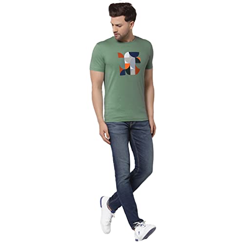Image of Red Tape Printed Round Neck T-Shirt for Men | Premium Comfort | Versatile Everyday Essential