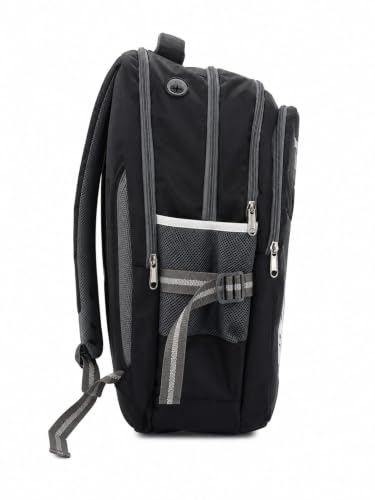 Image of Backpack, Black with Multiple Compartments