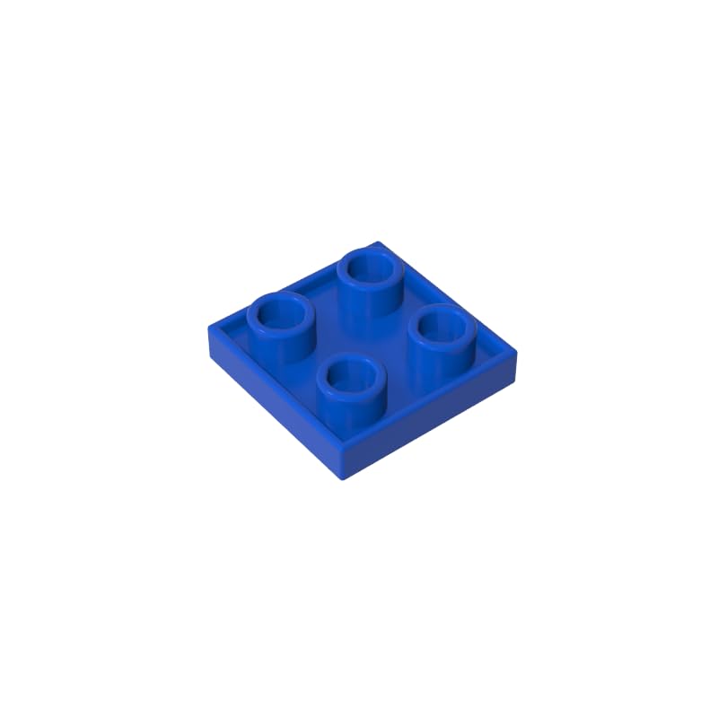 XYEIUGO GDS-90248 2x2 Double-Sided Plate MOC Building Blocks, Blue, 50 PCS — image 1