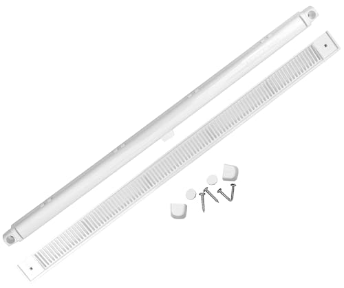 409mm EA3800 White MJ4000 Trickle Slot Vent for uPVC Timber Vinyl and Aluminium Window Prevents Condensation Damp & Mould by Air Ventilation Adjustable Flap (2 White)