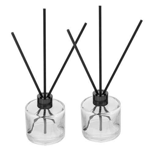 Set de 2 difusores de aromas con botellas y varillas 16 cm miniatura 1
