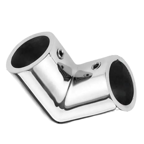 HEALBYBLE Boat Hand Rail Fitting 316 Stainless Steel Heavy Duty Marine Grade Fit 90 Degree Elbow For 25/22 Mm Pipe Tubing Mount Hardware,Corrosion Resistance(25mm)