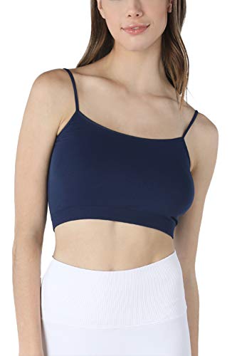 Image of NIKIBIKI Women Seamless Classic Crop Top Bralette, Made in U.S.A, One Size