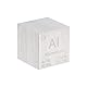 PATIKIL Aluminiumwürfel Metall Element Hochdichter Block Reines Periodensystem Element Würfel Magnesium Block für Elementsammlungen Experiment, 1 Zoll
