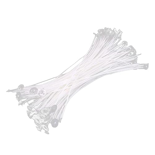 Homoyoyo DIY Candle Wick Core 50pcs Pre-Waxed Sustainers 17cm Waxed Candle Wicks
