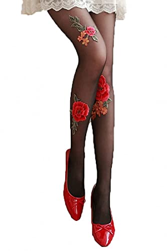 Image of Ulalaza Sparkle Hollow Out Letter Nude Colorful Rhinestone Hot Drilling Fishnet Pantyhose Tights for women Luminous