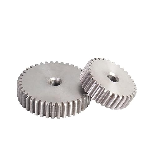 Bevel Gear Pinion Hardware Mechanical 1M Spur Gear 27T/28T/29T/30T/31T/32T/33T/34T/35T/36T/37T/38T/39T/40T/41T Carbon Steel Thickness 10mm(1M 34T -1pcs)