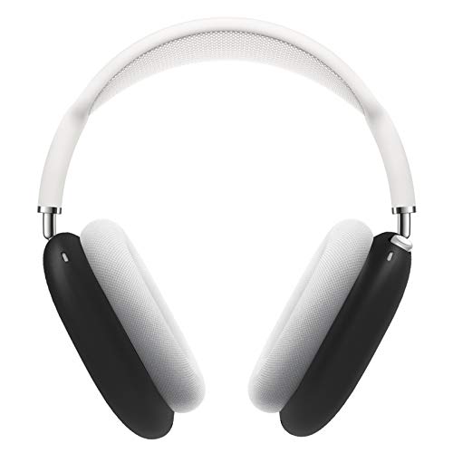 Auyuiiy Silikon Hülle Kompatibel mit AirPods Max, Anti-Kratzer Silikon-SchutzhüLle Stoßfeste Staubdicht Schutzhülle-Schwarz Cover