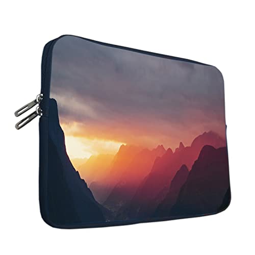 Image of TheSkinMantra Chain Laptop Sleeve Bag Compatible with Laptop /Macbooks /Chrombook /Notebook /Zbook (14.1 Inch [Chain], Sunset)