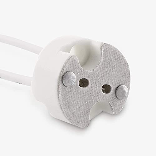 Hsthe Sea 20 Pack of MR16 GU5.3 Led Bulb Base Ceramic Socket,MR16 G5.3 Mr11 Lamp Holder for 12V Halogen & LED Bulb,Wire Connector Base Socket Adapter - Image 4
