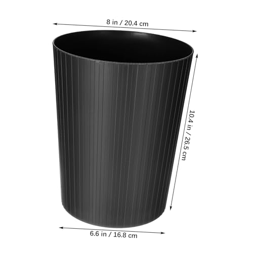 Basurero rectangular negro de plástico MAGICLULU miniatura 4