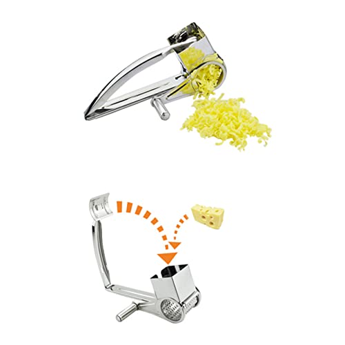Set de 5 ralladores de queso de acero inoxidable giratorio miniatura 5