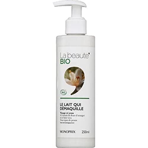 La beauté bio Lait démaquillant 250ML - Le flacon de 250 ml