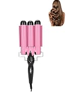 Curling Iron Set,3 Barrel 28mm Electric Rotating Curling Iron Curling Wand Set Large Hair Styling...