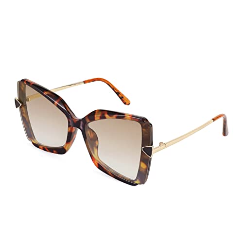 FEISEDY Fashion Cat Eye Sunglasses for Women Retro Vintage Trendy Butterfly Sun Glasses B2810