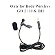 MICMXMO Lavalier Ansteckmikrofon für DJI MIC 2 Wireless Transmitter Sender, für Rode GO II 2 Wireless Pro Mikrofon 3,5 mm TRS Omnidirektionaler Kondensator Lapel Mini Mic für Streaming Podcast, 1.5M
