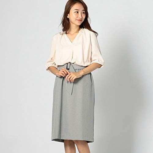 Amazon Co Jp ミューズ リファインド クローズ Mew S Refined Clothes チェック切替とろみワンピース カーキ M 服 ファッション小物