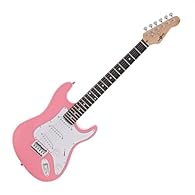 3/4 SIZE GUITAR: Specifically designed to be user-friendly, especially for younger players. LIGHTWEIGHT CONSTRUCTION: The guitar is lightweight with a reduced neck depth and width, ideal for children. PRE-STRUNG AND SET-UP: Comes pre-strung and set-u...