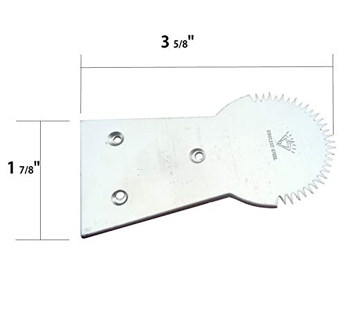 Plai Na Thai Coconut Hand Grater Scraper Shredder Machine Meat Removal Tool Stainless Steel with Screw