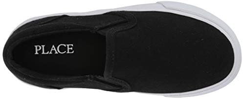 The Children's Place boys Slip on Sneaker, Black, YOUTH 1 Regular US Little Kid | Image 4