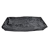 Fockety Staubschutz für Laufband Im Innen- und Außenbereich, UV-beständig, Schutz für Joggingmaschinen, für Zuhause und Sportstätten, Schwarz, 78,7 X 37,4 X 59 Zoll