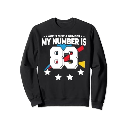 Age Is Just Number - Deportes 83 años de edad, divertido cumpleaños 83 Sudadera