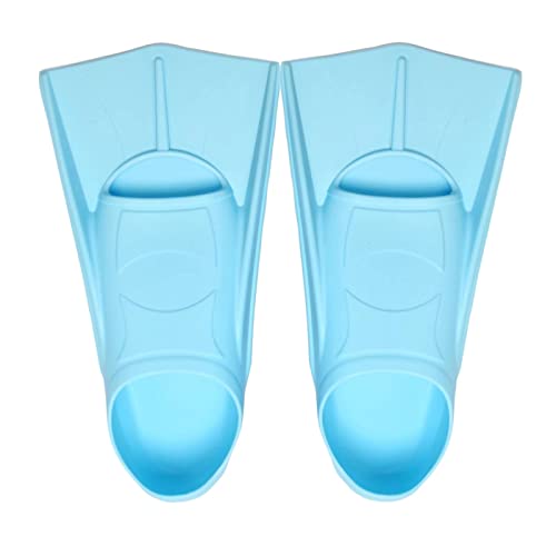 Fadgesy Swimming Training Fins,Comfortable Silicone Flippers For Swimming And Diving,Size Suitable Kids Girls Boys Adult (Xxx-Small, Lightblue) #TOP7