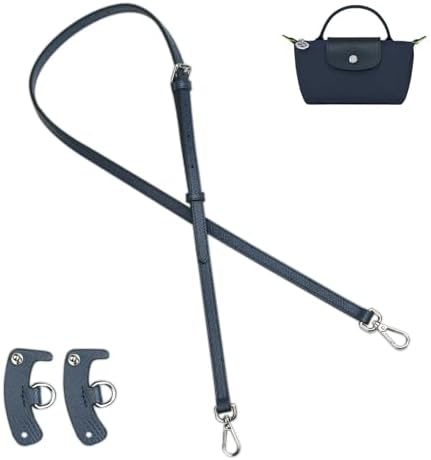 Jiesinlov Leather Bag Straps Conversion Kit for Longchamp Le Pliage Mini Pouch,Purse Strap Crossbody Adjustable Replacement