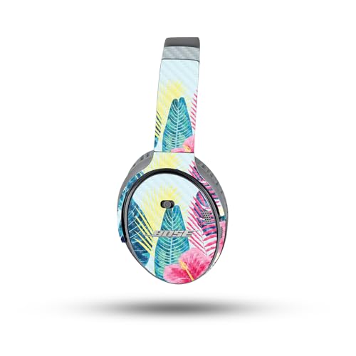 Image of MightySkins Carbon Fiber Skin Compatible with Bose QuietComfort 35 II Headphones - Summer Vibes | Protective, Durable Textured Carbon Fiber Finish | Easy to Apply