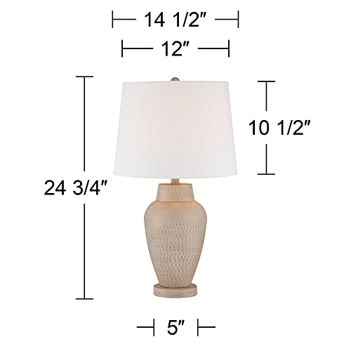 Lámpara de Mesa 360 Lighting Rupert 24.75" Metal Beige con Pantalla Lino miniatura 5