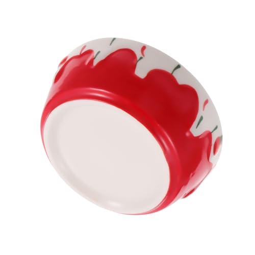 POPETPOP 1Pc Heavy Duty Ceramic Small Food Bowl for Hamsters Durable Water Dish Feeder for Small Animals Easy to Design Non Tipping Suitable for Rabbits and Other Pets