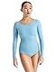 Capezio Damen Langarm-Trikot Gymnastikanzug, Hell, blau, XL