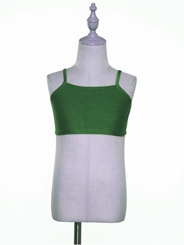 TiaoBug Kids Girls Sleeveless Athletic Crop Top Sports Bra Spaghetti Straps Yoga Vest Dance Tanks3