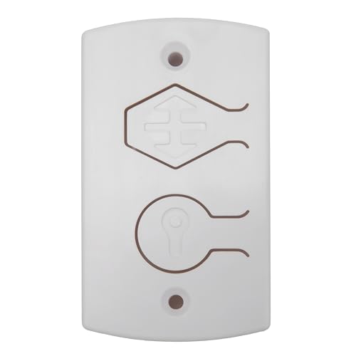 White Two Button Cover Plate Inside Control Unit for Wayne Dalton Garage Door Wall Station 309961 and 3976 Remote Opener