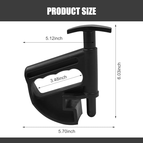 Image of 1 PC Car Tire Changer, 5.7 inch x 6.03 inch High Strength Composite Plastic Lift-up Tire Auxiliary Tire Clamp, Multi-Function Rim Pry Wheel Changing Assistant, Suitable for Most Cars (Black)