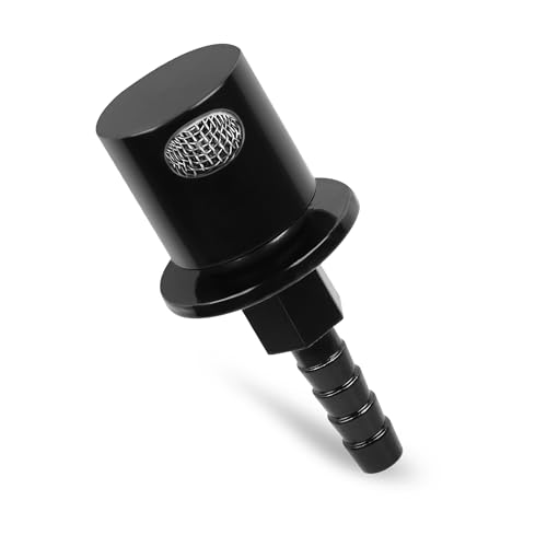 EFI Fuel Tank Vent Roll Over Valve External Remote Rollover Breather Check Valves Automotive Off-Roads ATV UTV 5/16 Hose Barb Fitting 19-174 Black